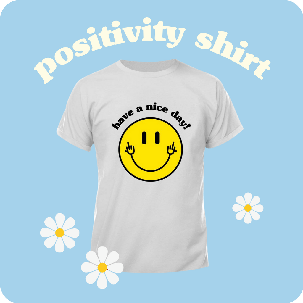 BeachBorn Positivity Smiley Tee