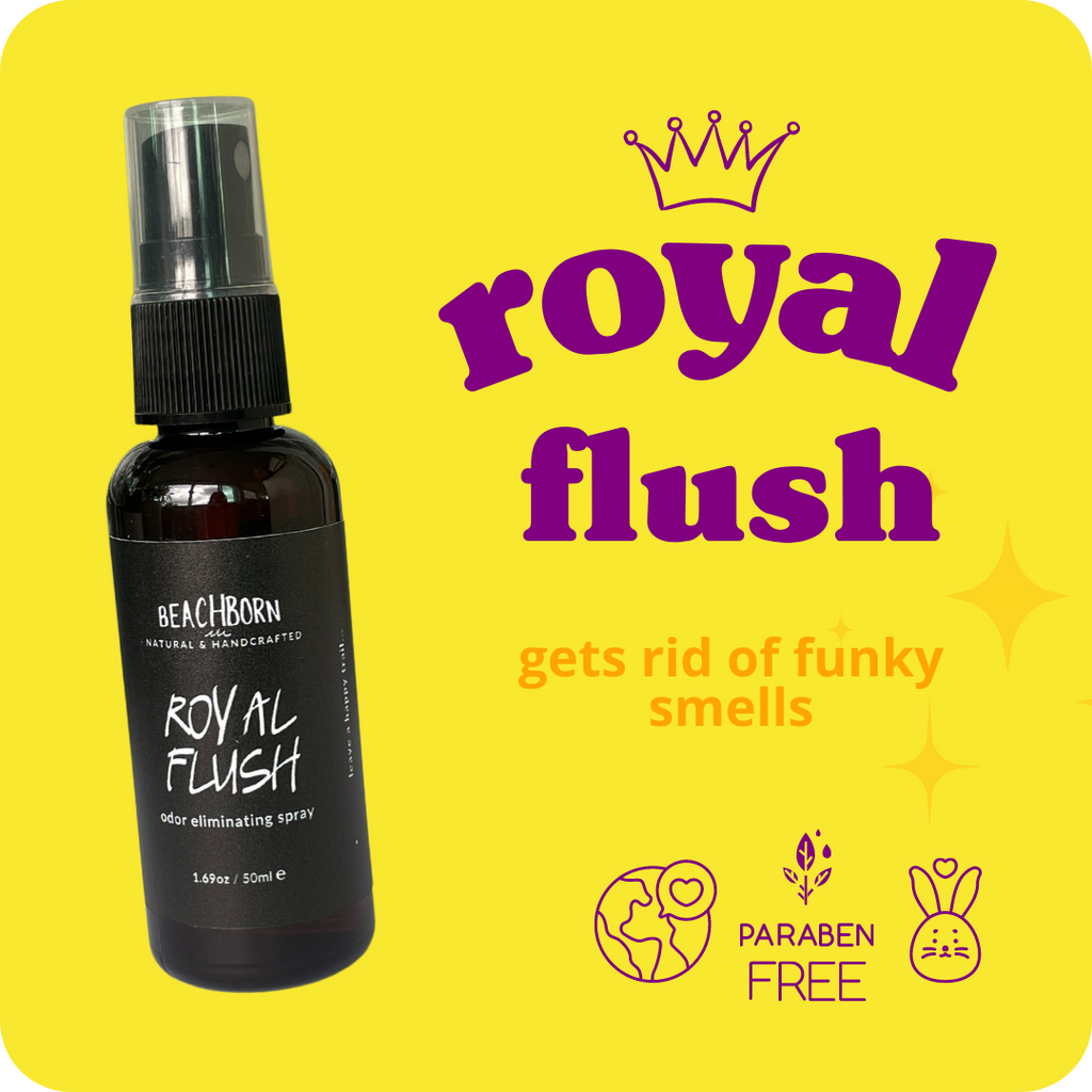 beachborn royal flush before you go poop spray